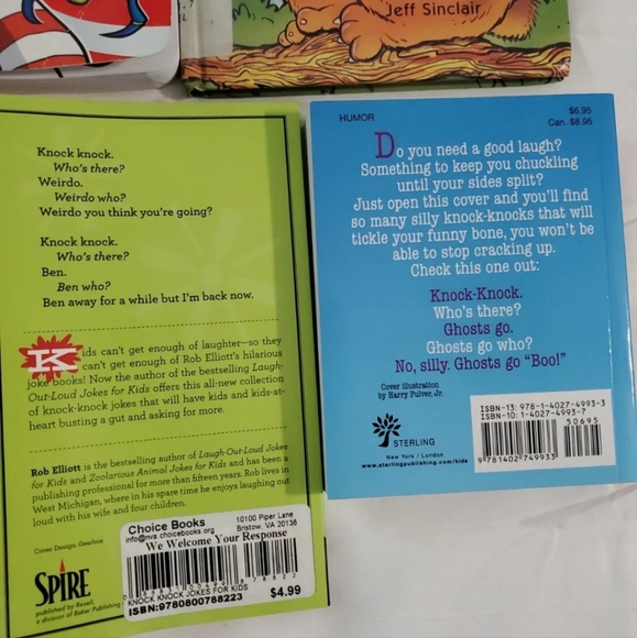 :* Mix lot of 8 kids children joke , knock knock jokes and riddles books . Funny - Picture 8 of 12